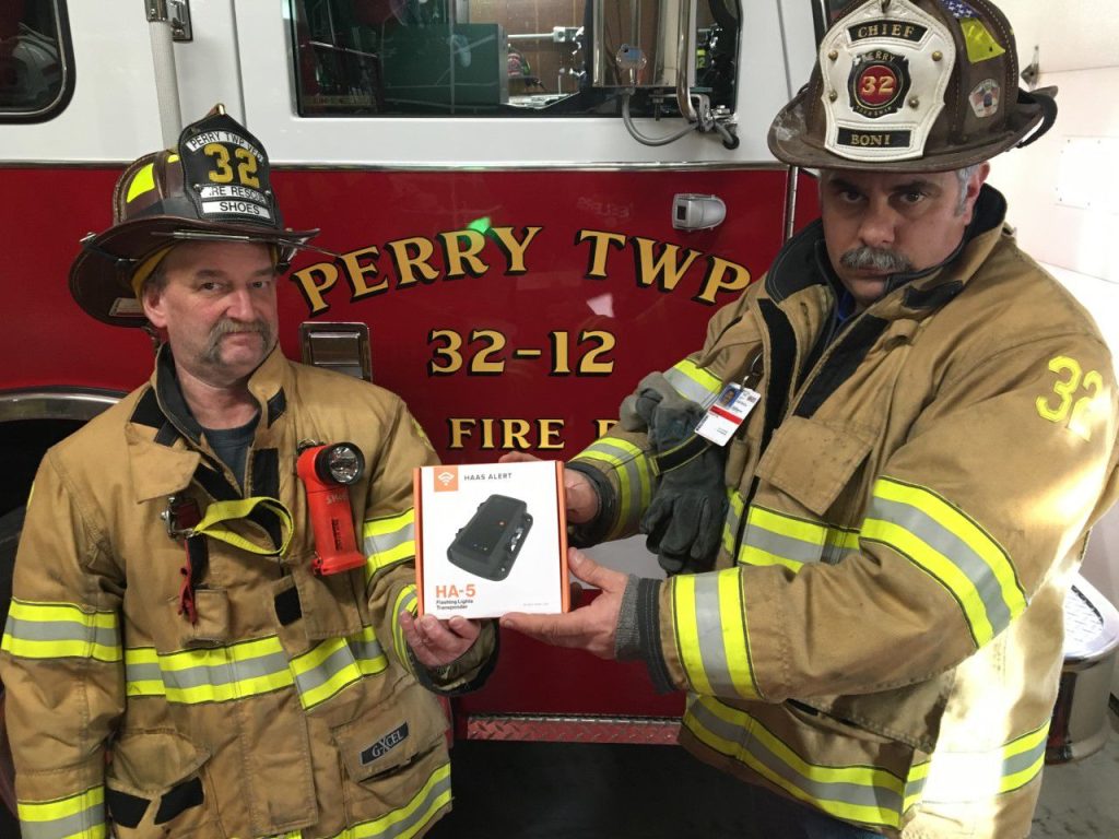 Perry Township Fire Department equipped with digitalalert system